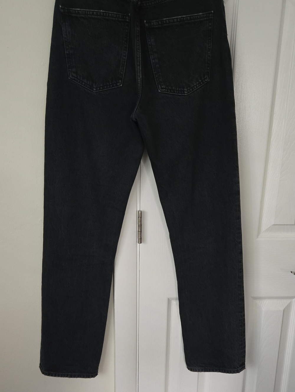 AGOLDE 90’s Pinch Waist High Rise Straight Jeans Hitch Organic Cotton Button Fly - Picture 7 of 12